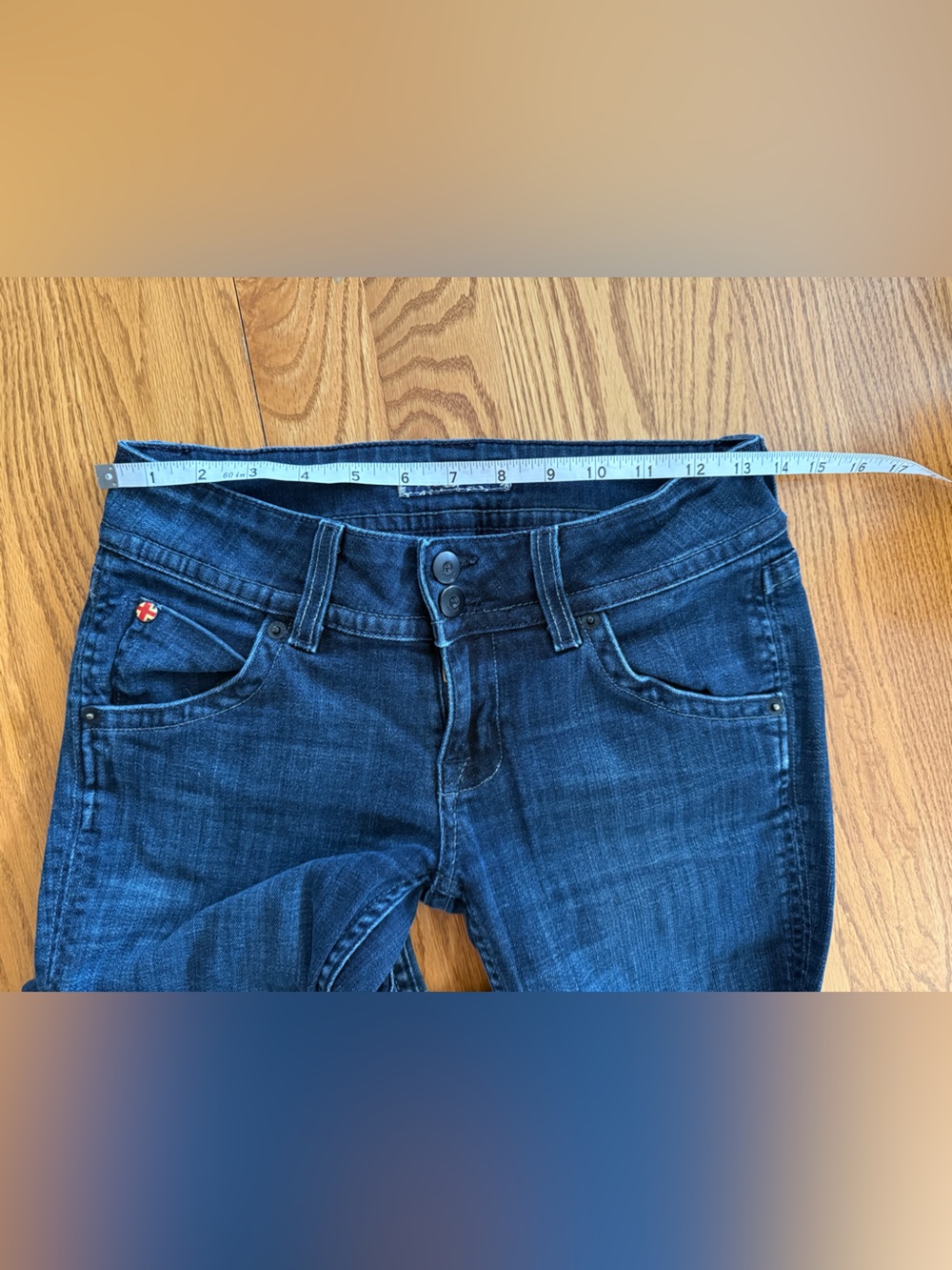Y2K Hudson Women's Dark Blue Bootcut Jeans - Picture 6 of 8